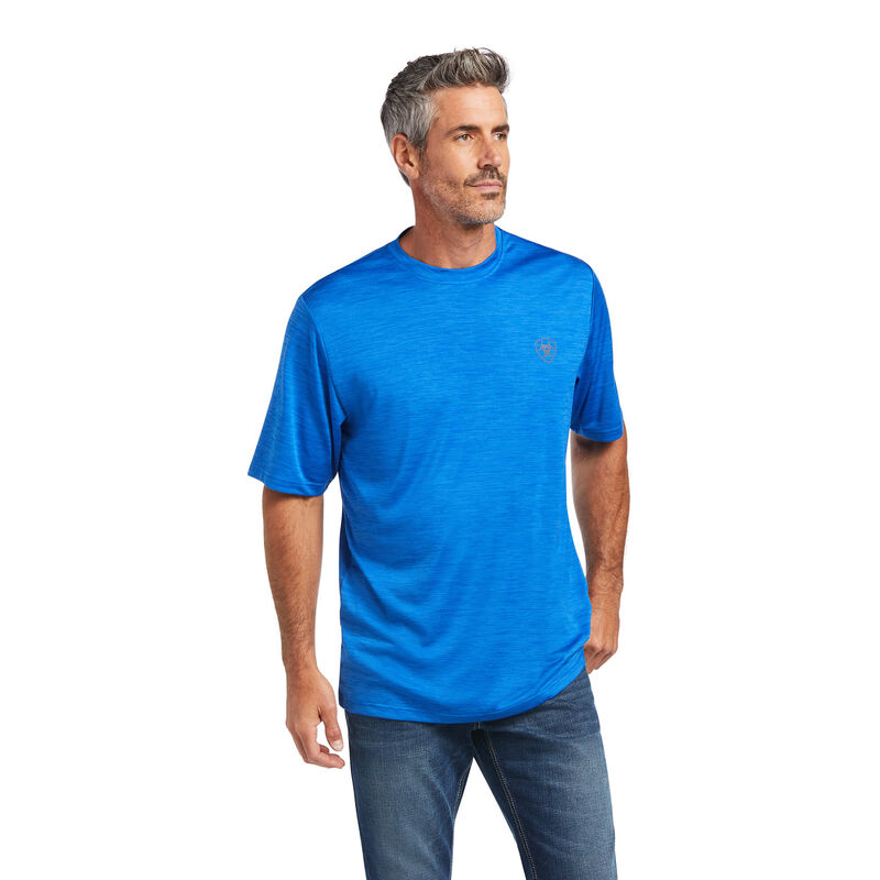 Ariat T-Shirts Herren - Charger Shield Blau ( TQAEP-6834 )